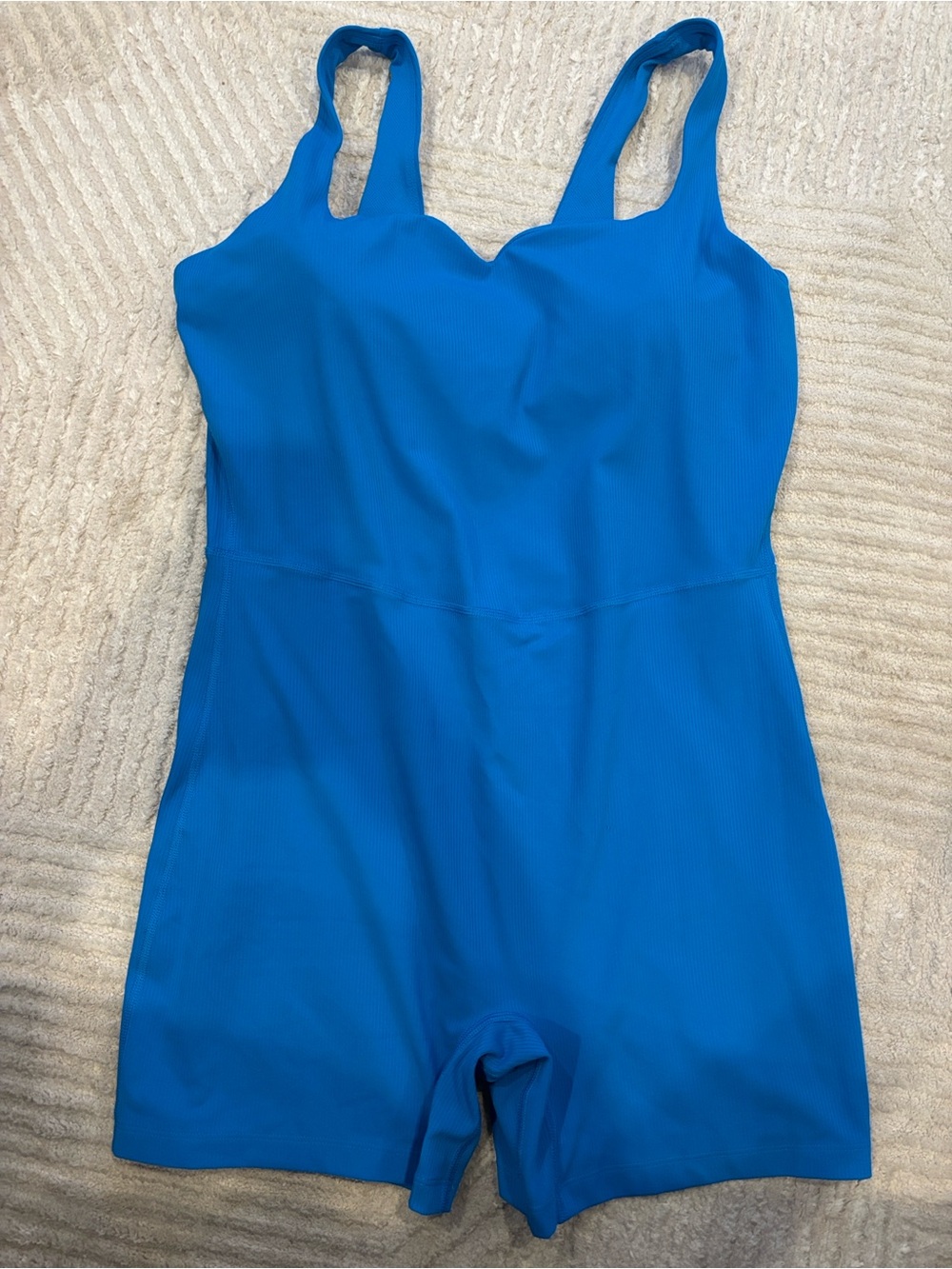 all in motion Blue Romper with built in sports bra